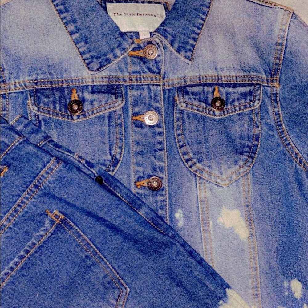 Denim Bleach wash set